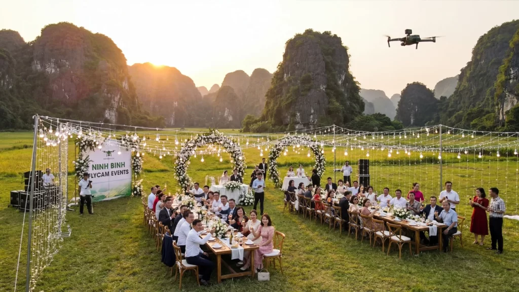 Quay flycam sự kiện cưới hỏi Ninh Bình