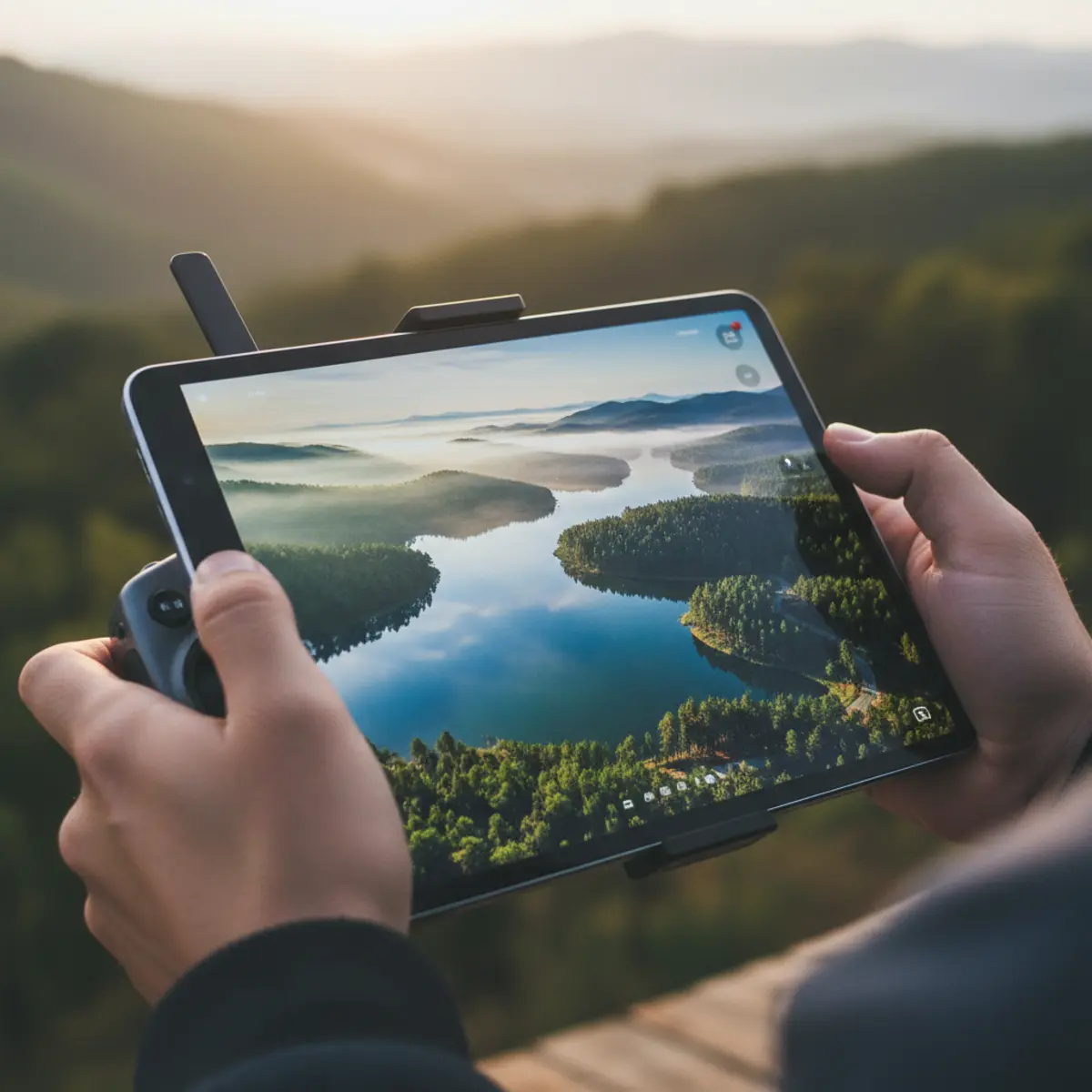 Quay flycam đất Đà Lạt nhìn toàn cảnh thung lũng và núi đồi