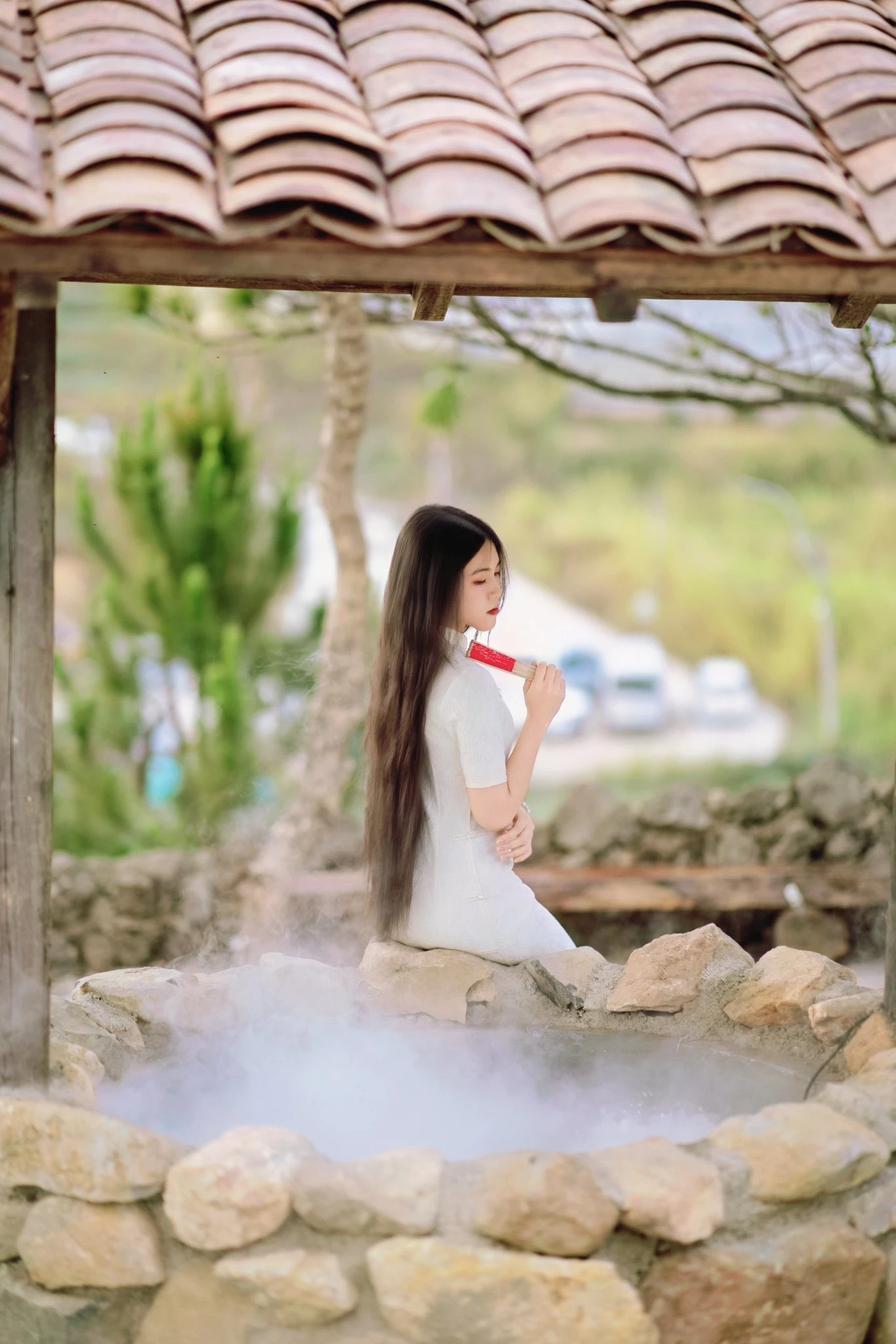 Giếng nước thần Lạc Hư Cổ Trấn