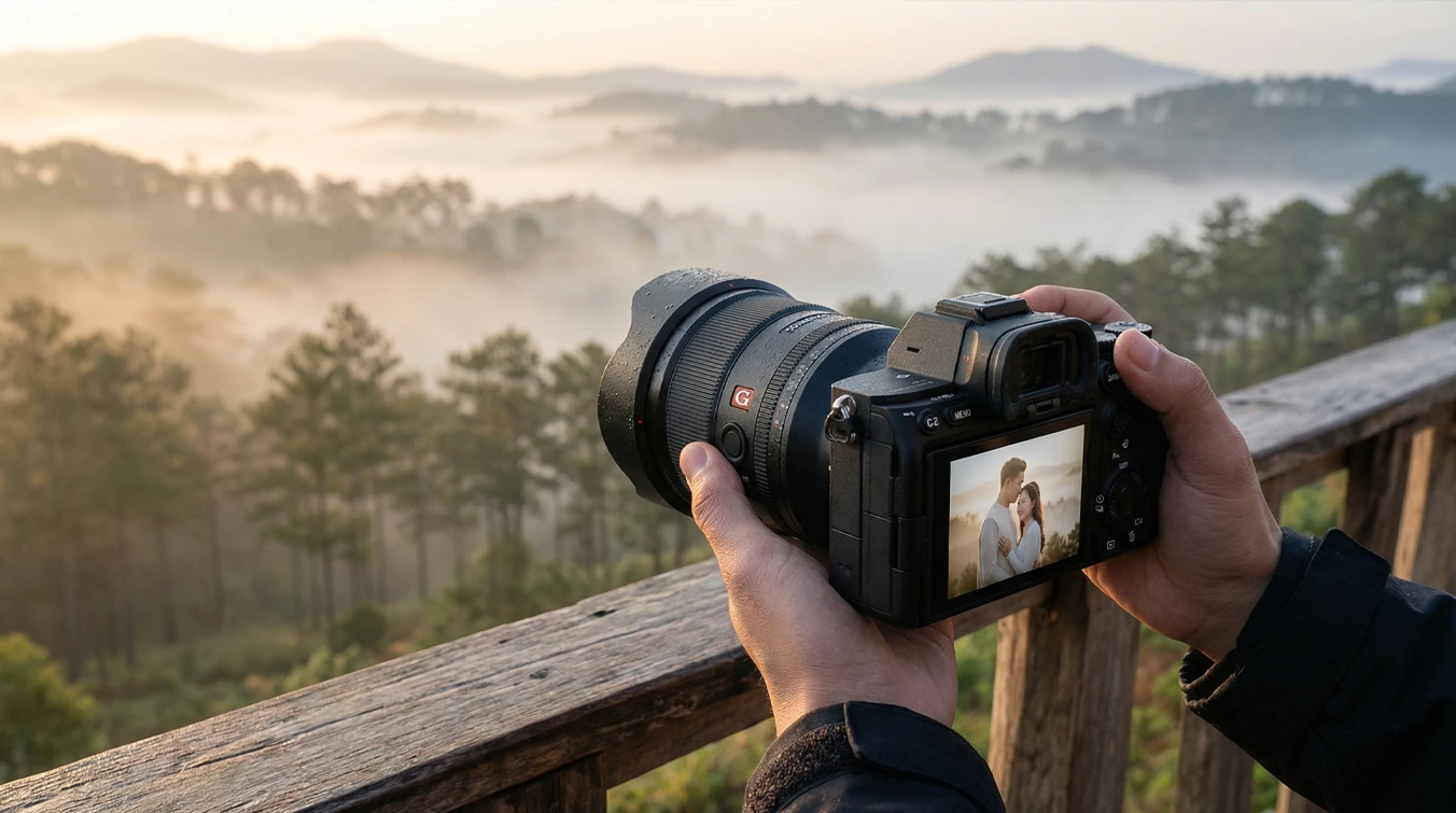 Thuê máy ảnh đà lạt chụp sương mù